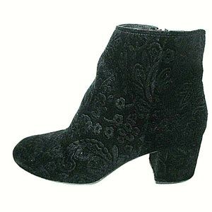 Zigi soho Black Faux Suede Ankle Boots Women's 7.5